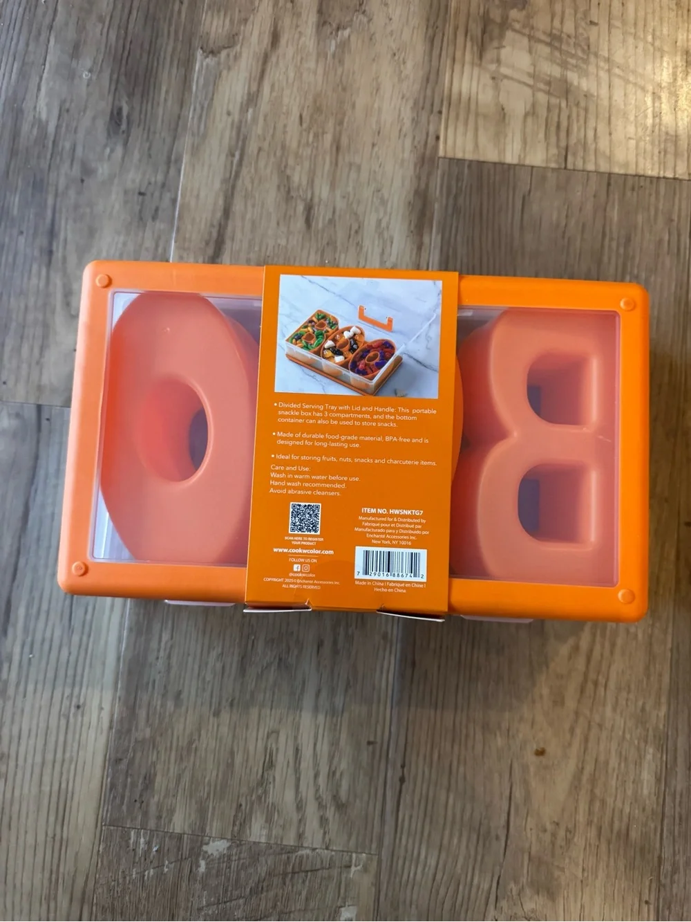 NWT Set of 2 CWC BOO & EEK Halloween Snackle Box Food Storage Containers